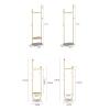 GLigeT Coat Rack Stand Floor Bedroom Has Been Home Simple Hanging Clothes Rack Multifunctional Living Room Rod Type Shelf Coat Rack Coat Hanger Stand(G) view 2