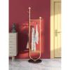 GLigeT Coat Rack Stand Floor Bedroom Has Been Home Simple Hanging Clothes Rack Multifunctional Living Room Rod Type Shelf Coat Rack Coat Hanger Stand(G) view 4