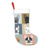 QHWLR french bulldog print Christmas socks All Saints ' Day Hanging socks fireplace. Party Decor outdoors view 2