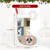 QHWLR french bulldog print Christmas socks All Saints ' Day Hanging socks fireplace. Party Decor outdoors view 4