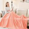EMME Fleece Blanket Twin Size Luxury Flannel for Couch Bed Sofa Chair, Soft, Plush, Warm and Cozy Blanket with Geometric Grid Design (Pink, 60'' x 80'') view 3