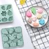 2 Pack 3D Pumpkin Silicone Mold Fall Silicone Mold Halloween Thanksgiving Candy Mold Autumn Maple Leaf Acorn Chocolate Cake Pan Baking Molds for Harvest Theme Cupcake Ice Cube Soap Making (Grey-B) view 3
