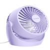Gaiatop Desk Fan, 5-Inch Portable Electric Table Desktop Air Circulator Fans, Small but Powerful with 3 Speed 360 Adjustable Tilt for Cooling Home Dorm Office Bedroom Bathroom Kitchen, Purple view 1