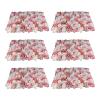6PCS Flower Wall Panel,15.7 * 23.6in Flower Mat Wall,Autumn Pink Silk Flower Panels,Rose&Dahlia Artificial Flower Backdrop Wall Decorations (Autumn Pink) view 1