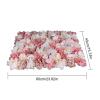 6PCS Flower Wall Panel,15.7 * 23.6in Flower Mat Wall,Autumn Pink Silk Flower Panels,Rose&Dahlia Artificial Flower Backdrop Wall Decorations (Autumn Pink) view 2