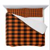 TocaHome Summer Quilts Twin XL Size, Lightweight Buffalo Check Plaid Comforter Set for Bed, All Season Bedspreads Black and Orange Buffalo Plaid Soft Quilt Bedding with 2 Pillowcases 68x98 Inch view 1