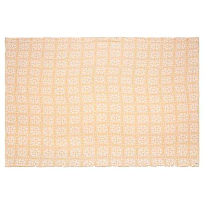 Sand Cloud Oversized Throw Blanket for Bed & Couch (Sunflower) - 100% Turkish Organic Cotton & Jacquard Weave with Fringe Tassels - Soft & Lightweight Beach & Throw Blankets - 90" x 90" - Yarrow Party