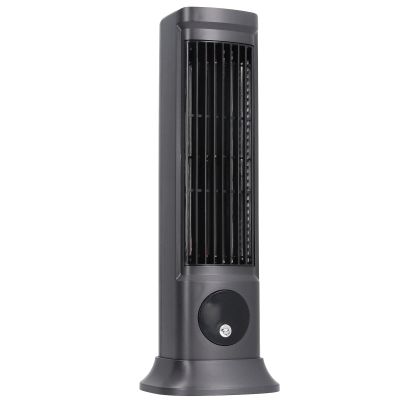 Sanpyl Desktop Tower Fan, Portable Bladeless Desk Fan with 3 Speeds Adjustable, 10 in Air Cooler Small Fan Quiet Table Fan for Bedroom Office Home Outdoor