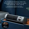 Sanpyl Desktop Tower Fan, Portable Bladeless Desk Fan with 3 Speeds Adjustable, 10 in Air Cooler Small Fan Quiet Table Fan for Bedroom Office Home Outdoor view 4