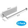 RedCall 2 Pack Magnetic Paper Towel Holder for Fridge, Kitchen Towel Holder for Refrigerator/BBQ Grills/Griddles Toolbox/RV,Powerful Magnetic Towel Bar,Kitchen Bathroom Organizers and Storage view 2