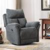 ANJ Swivel Rocker Recliner Chair Nursery Manual Glider Rocking Recliner Chairs for Adults, Small Recliners for Small Space, 360 Swivel Lazy Boy Recliner Chairs for Living Room, rv, Smoky Grey view 2
