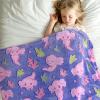 Axolotl Blanket Twin Size, Axolotl Gifts for Teen Girls Boys Women, Soft Cozy Glow in The Dark Salamander Fleece Plush Bedding Decor for Couch Bed Sofa Dorm Room 60"x80" view 2