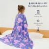 Axolotl Blanket Twin Size, Axolotl Gifts for Teen Girls Boys Women, Soft Cozy Glow in The Dark Salamander Fleece Plush Bedding Decor for Couch Bed Sofa Dorm Room 60"x80" view 3