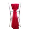 MOTUZP Tulle Chair Back Cap Covers Aisle Wedding Chair Sashes Covers for Bridal Shower Wedding Baby Shower Decoration Long Tulle High Chair Skirt Slipcovers(#4) view 1