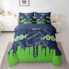 Erosebridal 7 Pcs Comforter Set Queen Size,Personalized Kids Football Bed in a Bag with Flat Sheet and Fitted Sheet for Kids and Adults,Sports Bedding Set with Pillowcases and Cushion Cases view 2