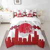 Erosebridal 7 Pcs Comforter Set Queen Size,Football Players Bed in a Bag with Flat Sheet and Fitted Sheet for Kids and Adults,Football Bedding Set with Pillowcases and Cushion Cases view 2