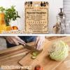 Birthday Gifts for Daughter - "Recipe for a Special Daughter" Daughter Birthday Gifts Cutting Board, Bamboo-Made Engraved Daughter Birthday Gifts from Mom Cutting Board, 11x8.5x0.35 in. view 4