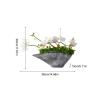 RENEESME Artificial Flower Light Luxury Coffee Table Floral Ornaments Simulated Flower and Green Plant Ornaments Bedroom Decoration Flowers Artificial for Decoration(Small) view 2