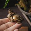 COPPERTIST.WU Dragon Turtle Ornament, Handmade Lucky Feng Shui Loong Turtle Decor for Living Room (Large) view 2