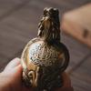 COPPERTIST.WU Dragon Turtle Ornament, Handmade Lucky Feng Shui Loong Turtle Decor for Living Room (Large) view 3