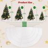 OurWarm 72 Inch Christmas Tree Skirt, Faux Fur Xmas Tree Decorations White Soft Plush Fluffy Large Xms Tree Skirt for Christmas Home Decor Holiday Party Winter Indoor view 2