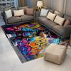 Hip Hop Style Kids Rug Funny Monkey Prints Graffiti Area Rugs Low Pile Playroom Rug Non Slip Carpet for Living Room Bedroom Decor 2' x 3' view 2