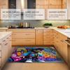 Hip Hop Style Kids Rug Funny Monkey Prints Graffiti Area Rugs Low Pile Playroom Rug Non Slip Carpet for Living Room Bedroom Decor 2' x 3' view 4