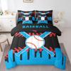 Erosebridal 7 Pcs Comforter Set Queen Size,Sports Bed in a Bag with Flat Sheet and Fitted Sheet for Kids and Adults,Baseball Bedding Set with Pillowcases and Cushion Cases Bedroom Decor view 1