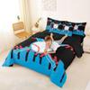Erosebridal 7 Pcs Comforter Set Queen Size,Sports Bed in a Bag with Flat Sheet and Fitted Sheet for Kids and Adults,Baseball Bedding Set with Pillowcases and Cushion Cases Bedroom Decor view 4