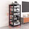 BYZOMU 5/6/7 Tier Audio/Video Rack Cabinet, AV Stereo Media Tower/Record Player Console/Compontent Corner TV Stand/Game Shelve with Adjustable Shelves for Home Office Entertainment Center(6 Tier-2) view 2