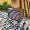 Air Conditioner Fence Screen,Aluminum Air Conditioner Covers For Outside Units,Outdoor Condenser Protective Cover,Protective Grilles For Heat Pumps,Freestanding Enclosure To Cover Garbage Or Ac Units view 1