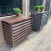 Air Conditioner Fence Screen,Aluminum Air Conditioner Covers For Outside Units,Outdoor Condenser Protective Cover,Protective Grilles For Heat Pumps,Freestanding Enclosure To Cover Garbage Or Ac Units view 2