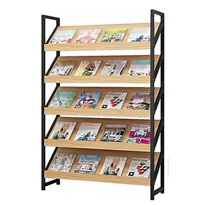 DONGYUE Home Bookshelf Office/Reception Room Literature Magazine Rack Floor-Standing, Heavy Duty Tall Brochures Holders, for Various Locations(A,80X30X180CM)