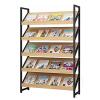 DONGYUE Home Bookshelf Office/Reception Room Literature Magazine Rack Floor-Standing, Heavy Duty Tall Brochures Holders, for Various Locations(A,80X30X180CM) view 1