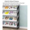 DONGYUE Home Bookshelf Office/Reception Room Literature Magazine Rack Floor-Standing, Heavy Duty Tall Brochures Holders, for Various Locations(A,80X30X180CM) view 4