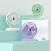 MUSMPLESY Small Fans Portable Rechargeable, Desk Fan with Strong Airflow, 90-Degree Adjustable Tilt, 3 Speeds USB Fan, Removable Grill, Electric Fan for Whole Room(Purple) view 4