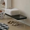 QIUHTR Shoe Rack Bench, Shoe Storage Organizer with Cushion, Sitting Bench Seat for Entryway, Bathroom,Closet, Living Room, Hallw(120 * 35 * 45CM) view 1