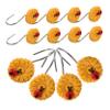 CATIEBYE 12pcs Sunflower and Ladybird Shower Curtain Hooks and Rings for Bathroom Secure Design Prevents Falling Versatile Decorative Hangers for All Shower Curtains view 1