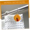CATIEBYE 12pcs Sunflower and Ladybird Shower Curtain Hooks and Rings for Bathroom Secure Design Prevents Falling Versatile Decorative Hangers for All Shower Curtains view 2