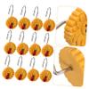 CATIEBYE 12pcs Sunflower and Ladybird Shower Curtain Hooks and Rings for Bathroom Secure Design Prevents Falling Versatile Decorative Hangers for All Shower Curtains view 3