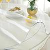 40 Inch Oval Table Cloth Clear Vinyl Tablecloth Upgraded Version65 Bevel DesignPortable Customization Round Table Plastic Cover Suitable for Glass/Metal/Wood/Marble Desktop, Transparent 3mm view 1
