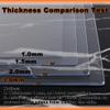 40 Inch Oval Table Cloth Clear Vinyl Tablecloth Upgraded Version65 Bevel DesignPortable Customization Round Table Plastic Cover Suitable for Glass/Metal/Wood/Marble Desktop, Transparent 3mm view 2