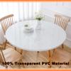 40 Inch Oval Table Cloth Clear Vinyl Tablecloth Upgraded Version65 Bevel DesignPortable Customization Round Table Plastic Cover Suitable for Glass/Metal/Wood/Marble Desktop, Transparent 3mm view 3