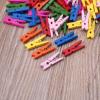 YPBEW 100Pcs Small Size 25mm Natural Wooden Clips for Photo Paper Pegs Clothespin view 2