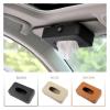 KarFri Universal Car Tissue Box Creative Leather Napkin Holder Box Back Seat Sun Visor Tissue Organizer for Car(Brown) view 3