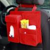 KarFri Felt Car Seat Back Hanging Bag Multifunctional Storage Storage Bag Organizer Bag Tissue Box(Red) view 2