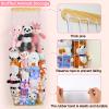 Unicorn Castle Stuffed Animals Storage Wooden Plush Toy Storage Organizer Stuffed Animals Hammock Space Save Stuffed Animals Net Holder Room Decor view 4