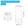 PATIKIL 58oz Plastic Jars with White Lids, 4 Pcs Refillable Empty Storage Jars Containers Mason Jars for Dry Food Cosmetic Peanut Butter Candy Home Kitchen Storage, Clear view 2