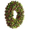 Northlight MIni Pinecone and Berries Small Frosted Christmas Wreath - 13" - Unlit view 4