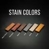 Hardwood Customizable Shelf ~ With Full Grain Leather Straps - Choose Your Stain (8x48 inches, White) view 4